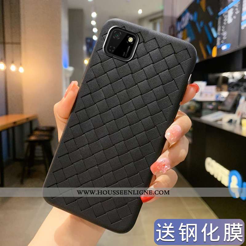 Housse Huawei Y5p Protection Modèle Fleurie Incassable Mode Tissage Tout Compris Noir