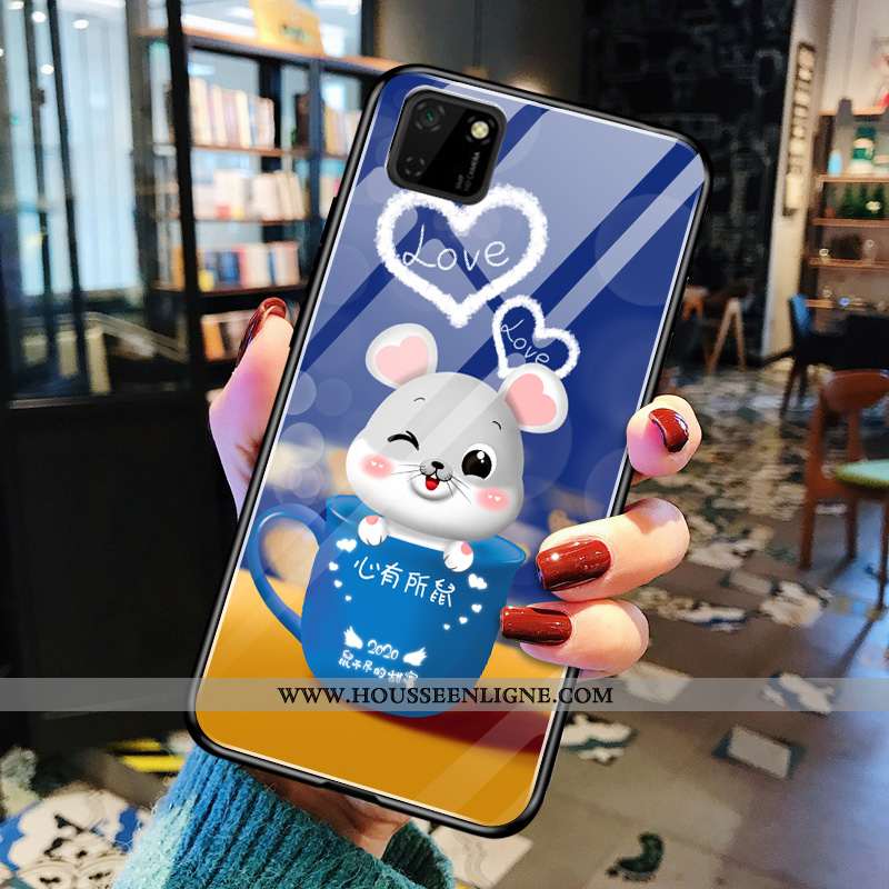 Housse Huawei Y5p Protection Verre Fluide Doux Légère Téléphone Portable Rouge Tout Compris