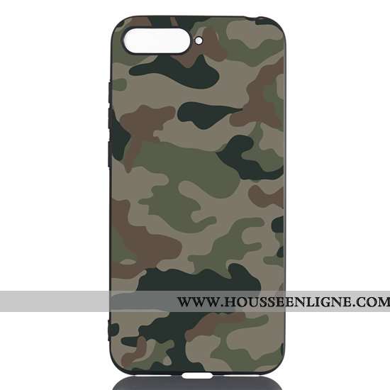 Housse Huawei Y6 2020 Délavé En Daim Dessin Animé Noir 2020 Pu Fluide Doux Coque