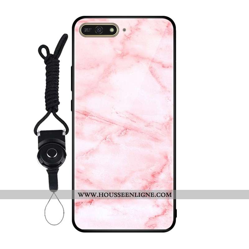 Housse Huawei Y6 2020 Verre Protection Personnalisé 2020 Tempérer Étui Coque Rose