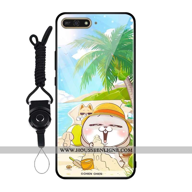 Housse Huawei Y6 2020 Verre Protection Personnalisé 2020 Tempérer Étui Coque Rose