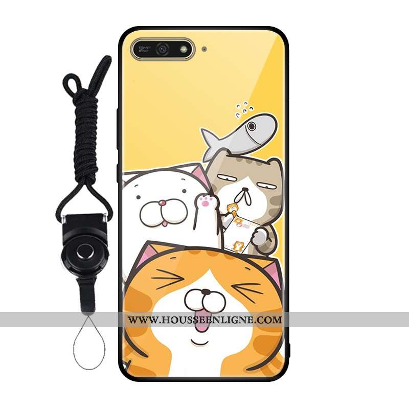 Housse Huawei Y6 2020 Verre Protection Personnalisé 2020 Tempérer Étui Coque Rose