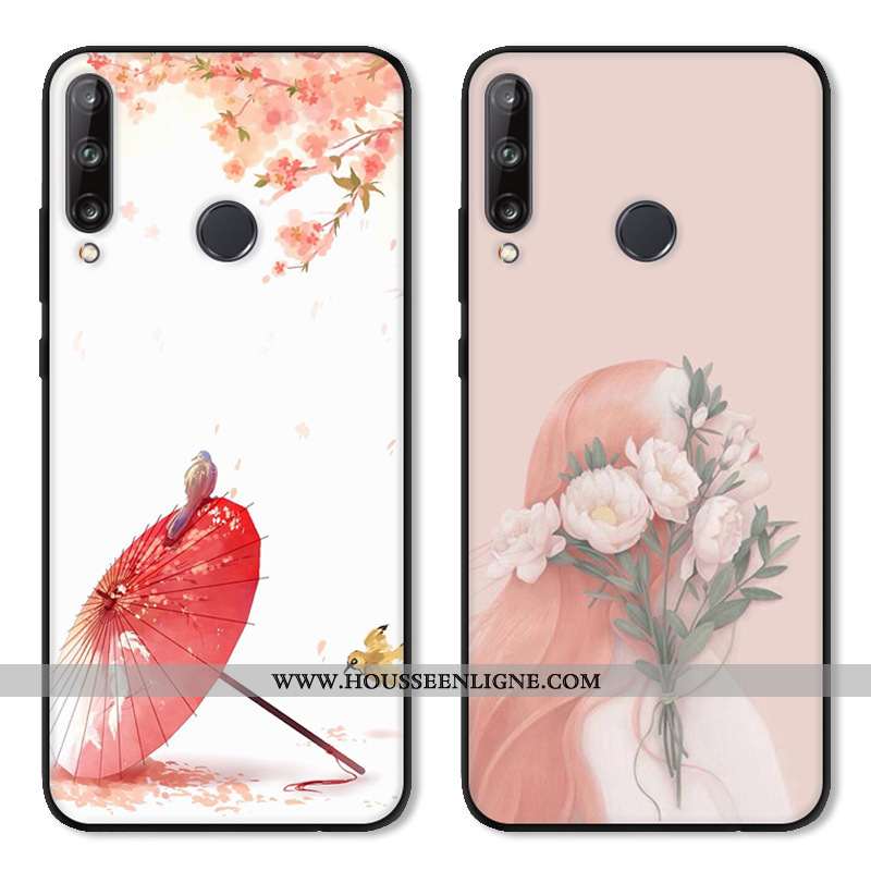 Housse Huawei Y6p Dessin Animé Protection Incassable Coque Étui Créatif Frais Rose