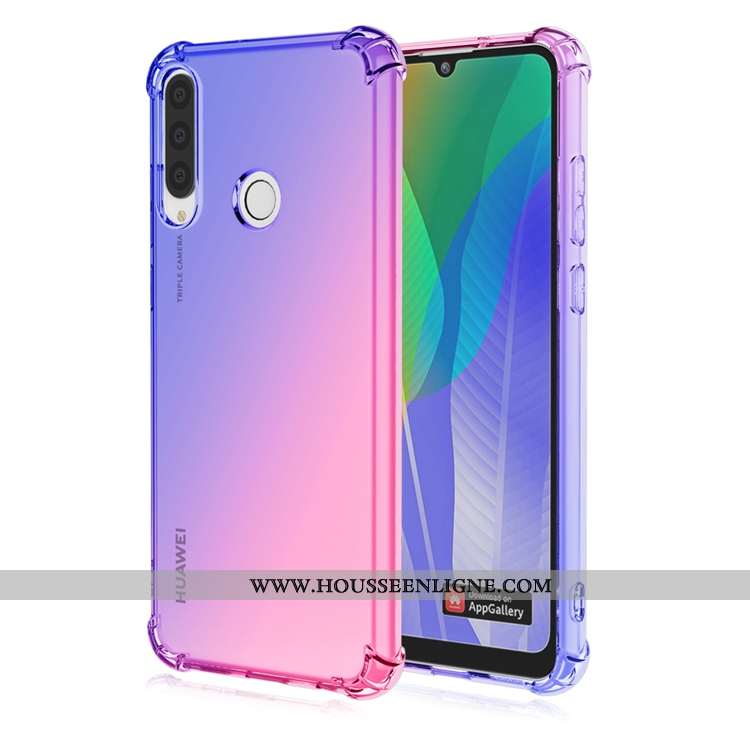 Housse Huawei Y6p Personnalité Fluide Doux Ballon Téléphone Portable Étui Incassable Violet