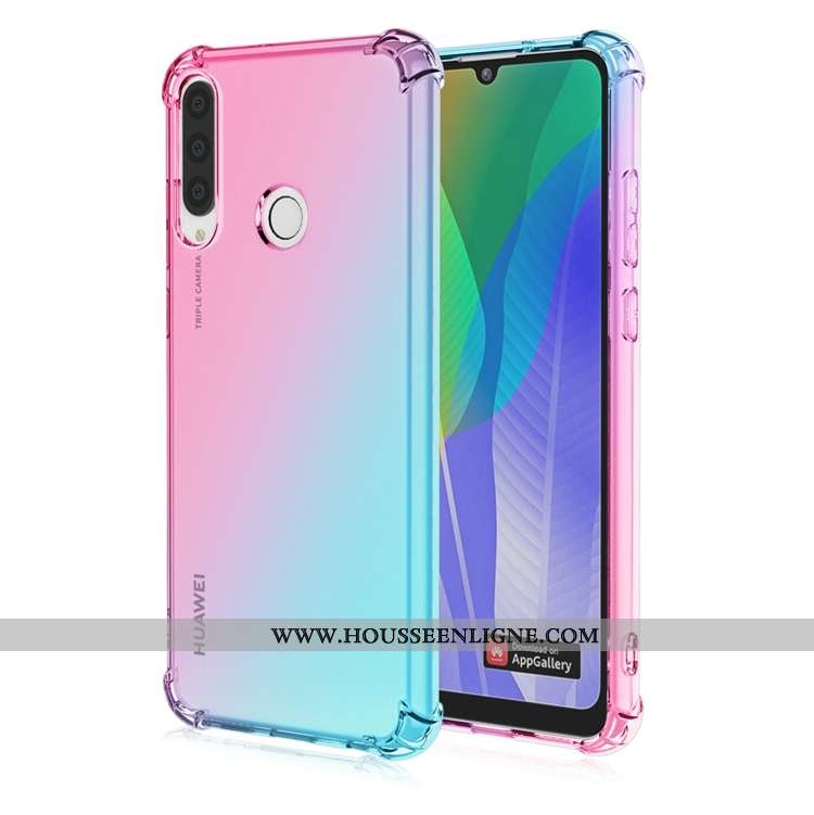 Housse Huawei Y6p Personnalité Fluide Doux Ballon Téléphone Portable Étui Incassable Violet