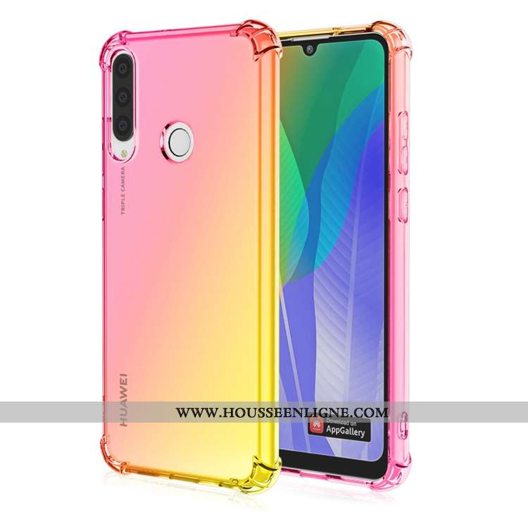 Housse Huawei Y6p Personnalité Fluide Doux Ballon Téléphone Portable Étui Incassable Violet