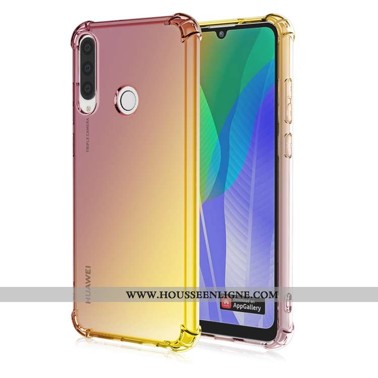 Housse Huawei Y6p Personnalité Fluide Doux Ballon Téléphone Portable Étui Incassable Violet
