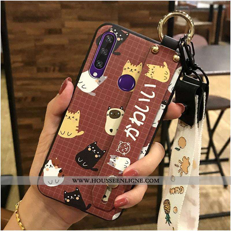 Housse Huawei Y6p Tendance Fluide Doux Dessin Animé Coque Support Téléphone Portable Ornements Suspe