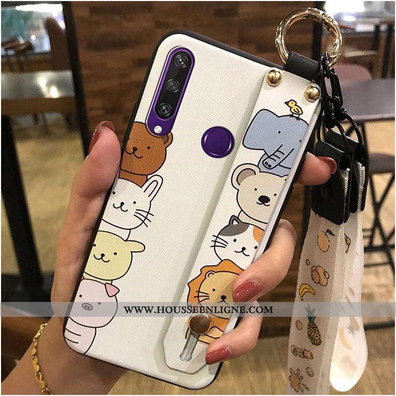 Housse Huawei Y6p Tendance Fluide Doux Dessin Animé Coque Support Téléphone Portable Ornements Suspe