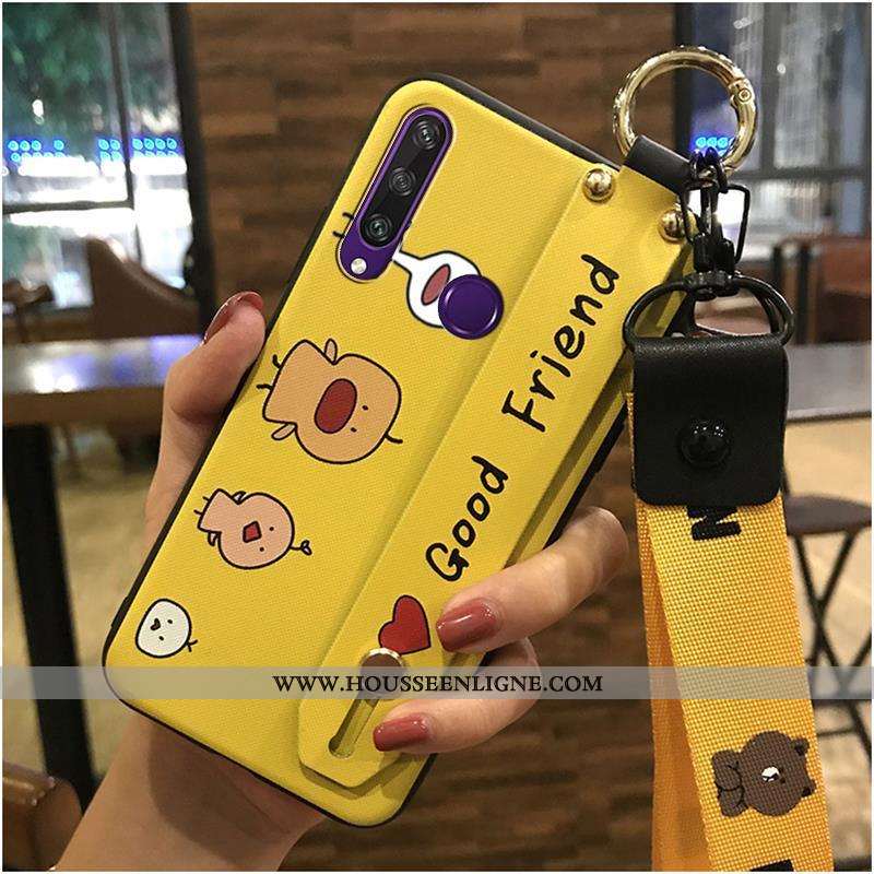 Housse Huawei Y6p Tendance Fluide Doux Dessin Animé Coque Support Téléphone Portable Ornements Suspe