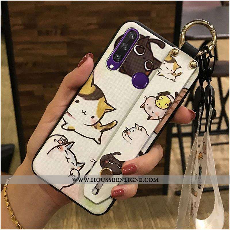 Housse Huawei Y6p Tendance Fluide Doux Dessin Animé Coque Support Téléphone Portable Ornements Suspe