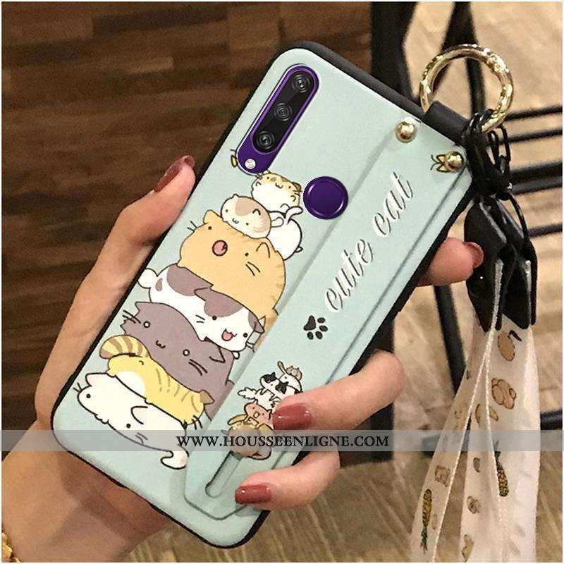 Housse Huawei Y6p Tendance Fluide Doux Dessin Animé Coque Support Téléphone Portable Ornements Suspe