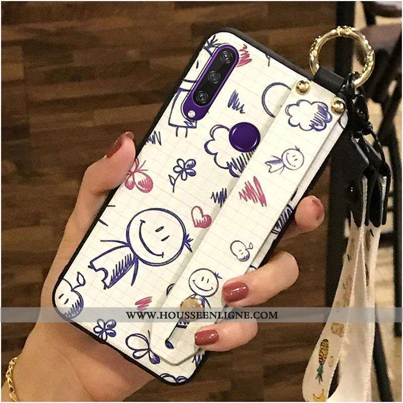 Housse Huawei Y6p Tendance Fluide Doux Dessin Animé Coque Support Téléphone Portable Ornements Suspe