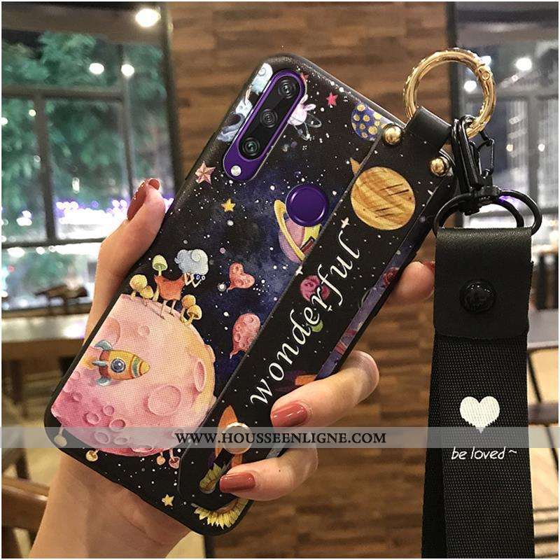 Housse Huawei Y6p Tendance Fluide Doux Dessin Animé Coque Support Téléphone Portable Ornements Suspe