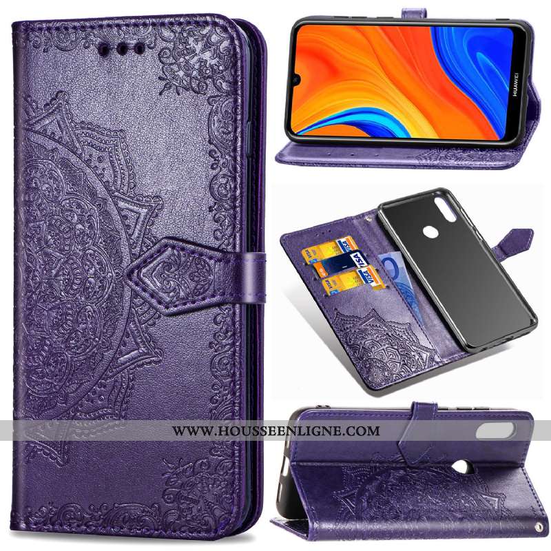Housse Huawei Y6s Créatif Cuir Étui Tout Compris Vert Téléphone Portable Clamshell Verte