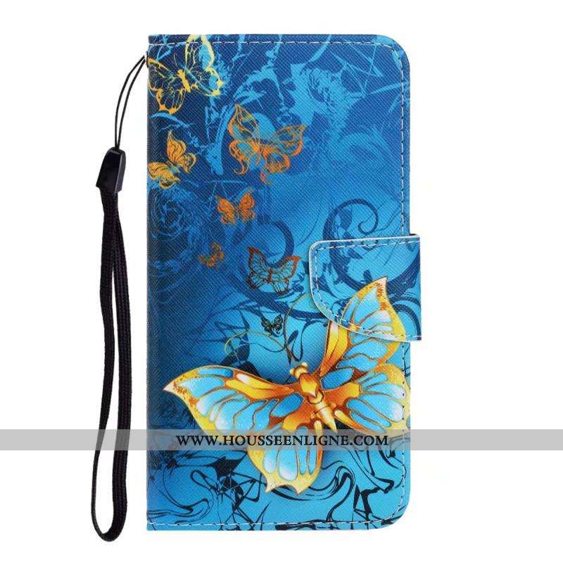 Housse Huawei Y6s Cuir Protection Coque Téléphone Portable 2020 Chat Clamshell Bleu