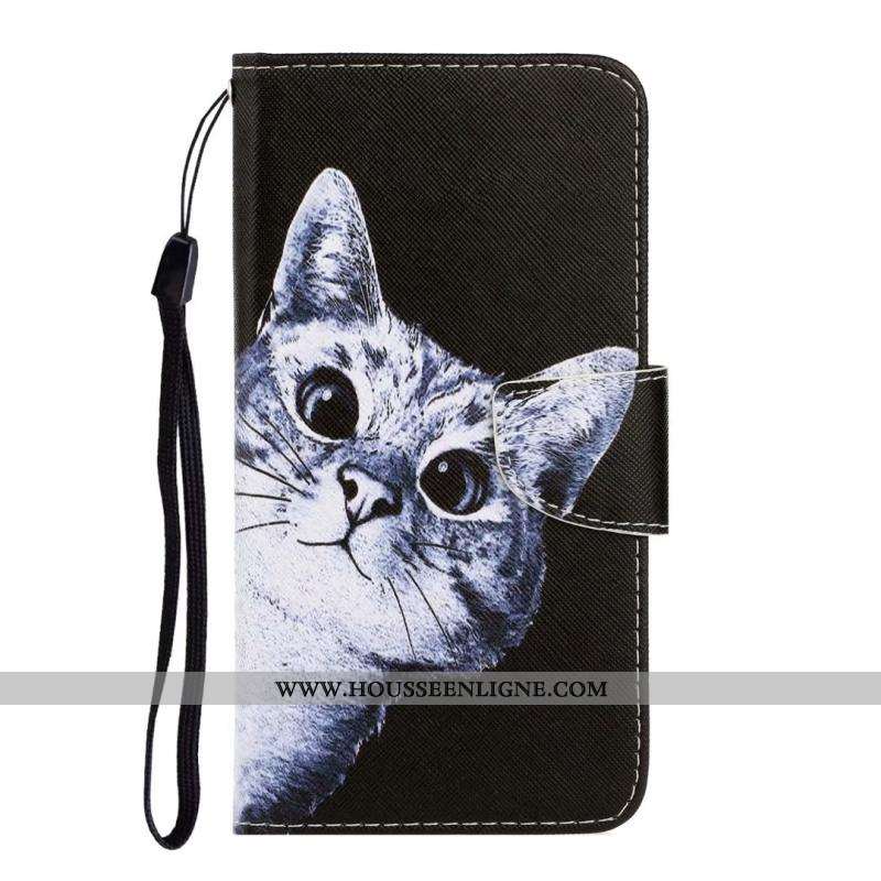 Housse Huawei Y6s Cuir Protection Coque Téléphone Portable 2020 Chat Clamshell Bleu