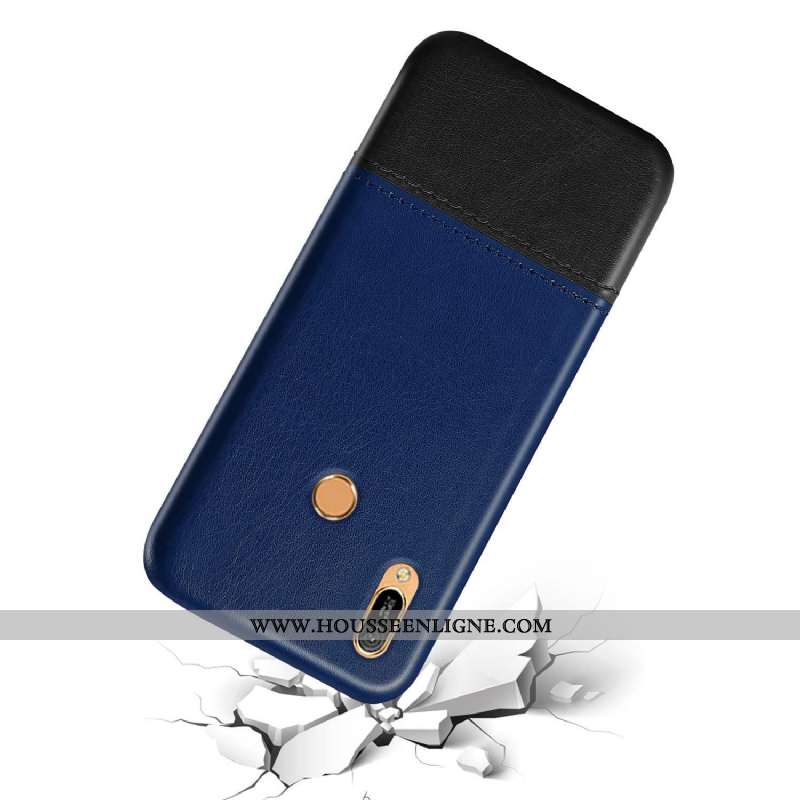 Housse Huawei Y6s Protection Mode Étui Téléphone Portable Vert Couture Couleurs Business Armée Verte