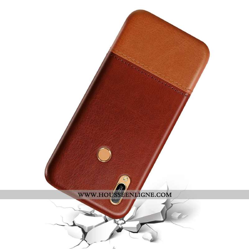 Housse Huawei Y6s Protection Mode Étui Téléphone Portable Vert Couture Couleurs Business Armée Verte
