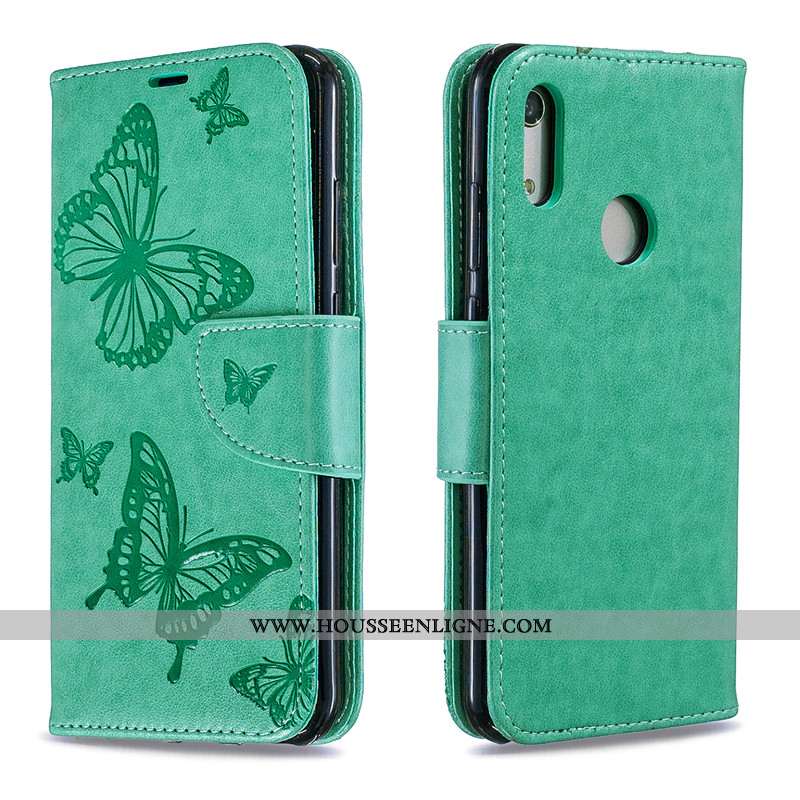 Housse Huawei Y6s Protection Ornements Suspendus Cuir Gaufrage Coque Jeunesse 2020 Rouge