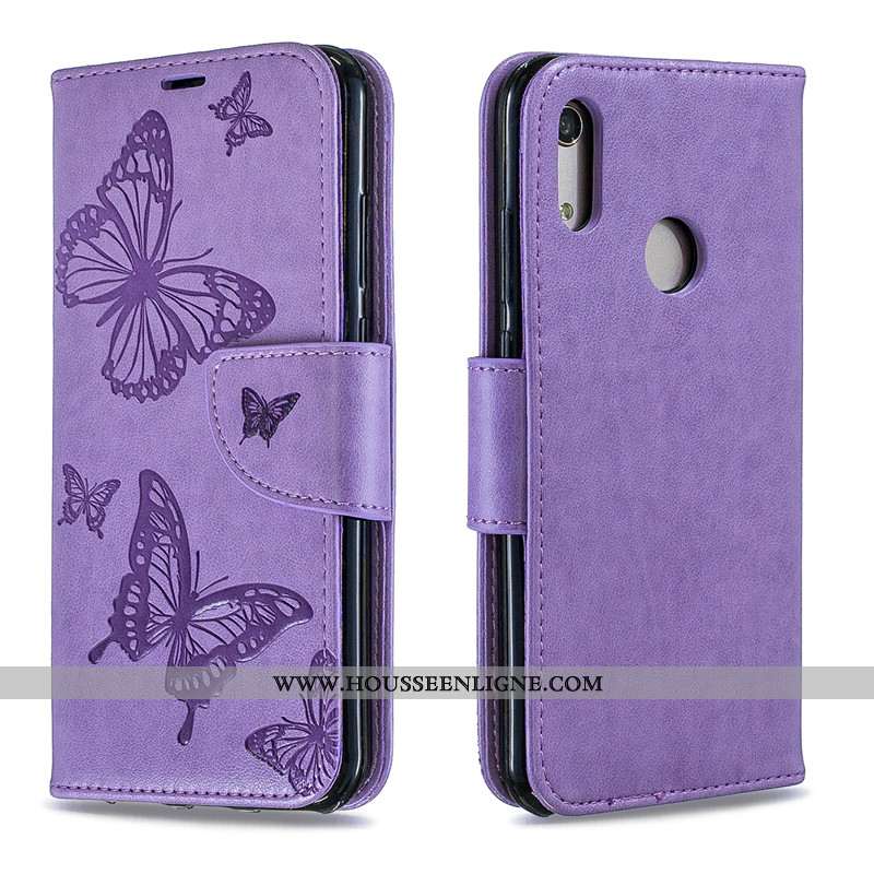Housse Huawei Y6s Protection Ornements Suspendus Cuir Gaufrage Coque Jeunesse 2020 Rouge