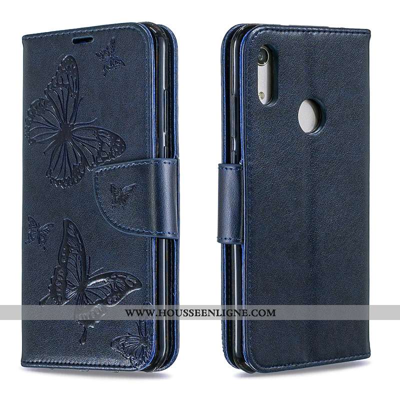 Housse Huawei Y6s Protection Ornements Suspendus Cuir Gaufrage Coque Jeunesse 2020 Rouge