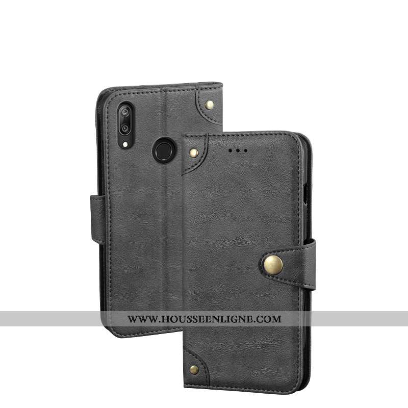 Housse Huawei Y7 2020 Créatif Portefeuille Cuir 2020 Protection Téléphone Portable Rouge