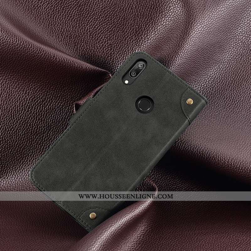 Housse Huawei Y7 2020 Créatif Portefeuille Cuir 2020 Protection Téléphone Portable Rouge