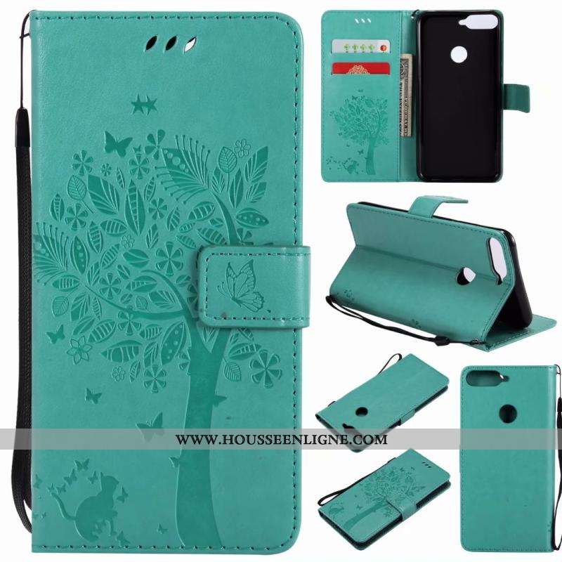 Housse Huawei Y7 2020 Fluide Doux Protection Étui 2020 Cuir Coque Téléphone Portable Verte