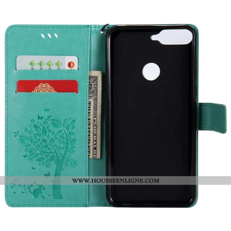Housse Huawei Y7 2020 Fluide Doux Protection Étui 2020 Cuir Coque Téléphone Portable Verte