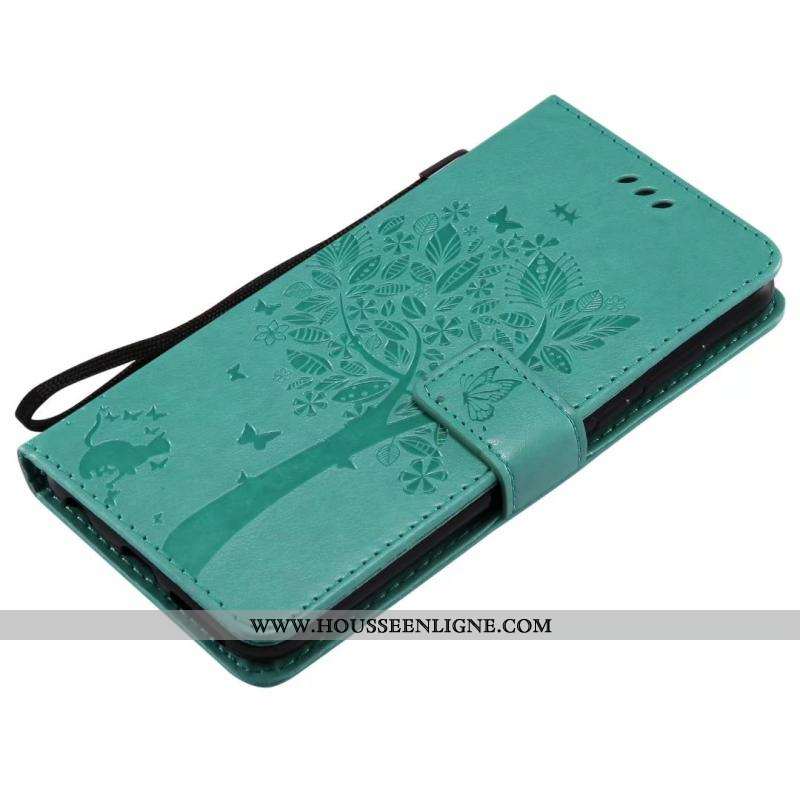 Housse Huawei Y7 2020 Fluide Doux Protection Étui 2020 Cuir Coque Téléphone Portable Verte