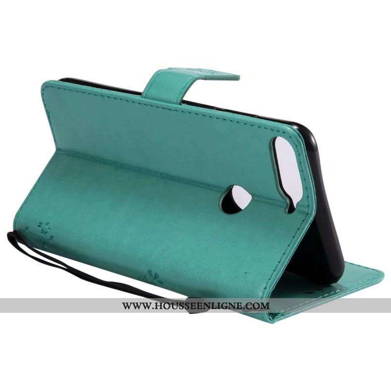 Housse Huawei Y7 2020 Fluide Doux Protection Étui 2020 Cuir Coque Téléphone Portable Verte