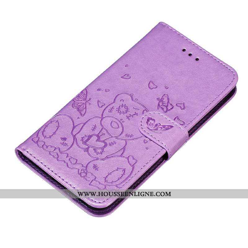 Housse Huawei Y7 2020 Imprimé Protection Dessin Animé Clamshell Carte Rose Coque