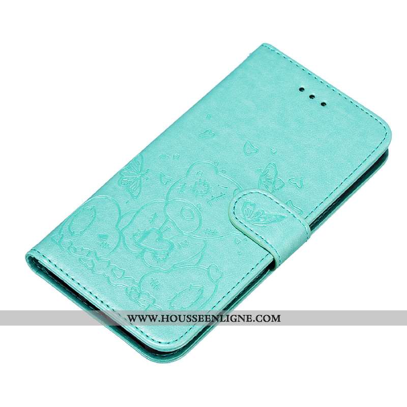 Housse Huawei Y7 2020 Imprimé Protection Dessin Animé Clamshell Carte Rose Coque