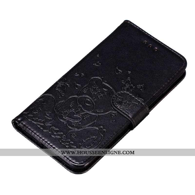 Housse Huawei Y7 2020 Imprimé Protection Dessin Animé Clamshell Carte Rose Coque