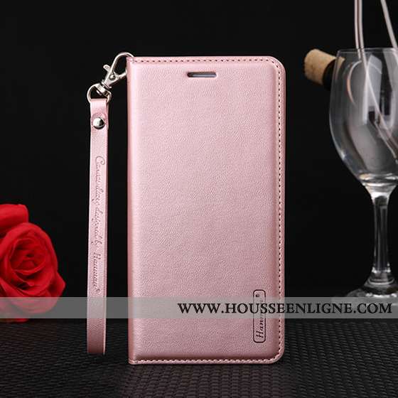 Housse Huawei Y7 2020 Ornements Suspendus Cuir Véritable Protection Téléphone Portable Cuir Étui Ros