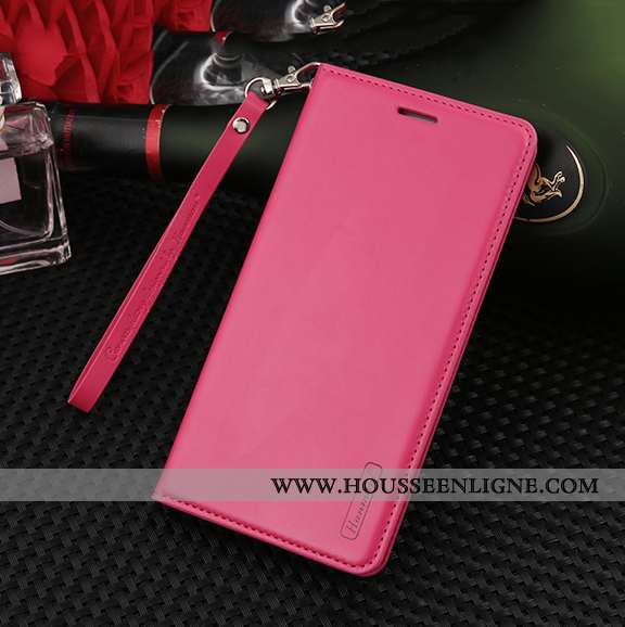 Housse Huawei Y7 2020 Ornements Suspendus Cuir Véritable Protection Téléphone Portable Cuir Étui Ros