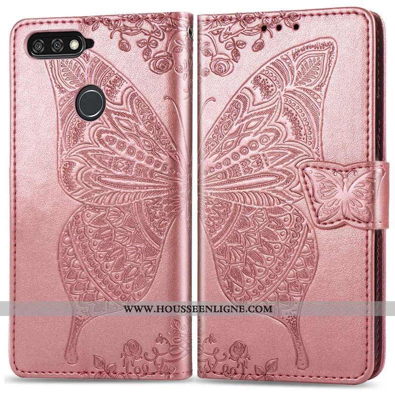 Housse Huawei Y7 2020 Ornements Suspendus Gaufrage 2020 Étui Protection En Relief Violet