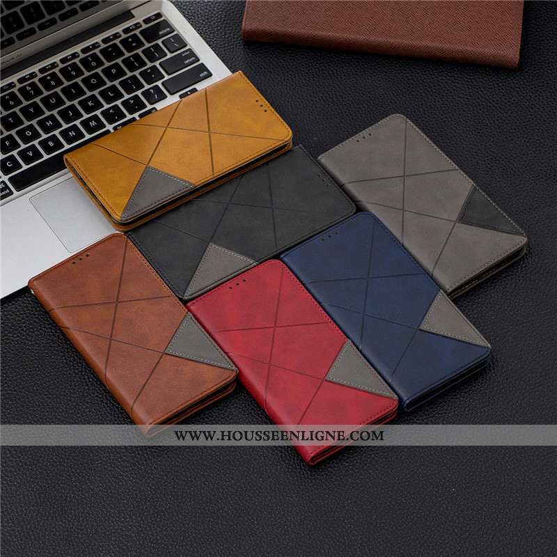 Housse Huawei Y7 2020 Protection Ornements Suspendus 2020 Simple Noir Cuir Étui