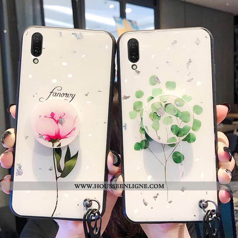 Housse Huawei Y7 2020 Protection Ornements Suspendus Coque Vert 2020 Téléphone Portable Support Vert