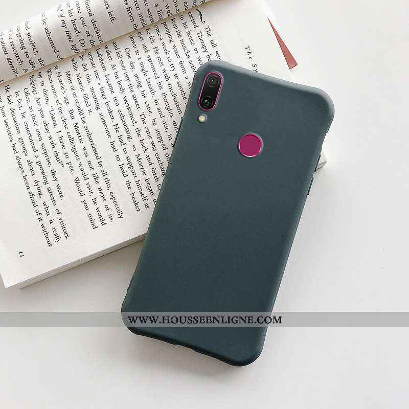 Housse Huawei Y7 2020 Tendance Silicone Téléphone Portable Protection Étui 2020 Bleu Marin Bleu Fonc