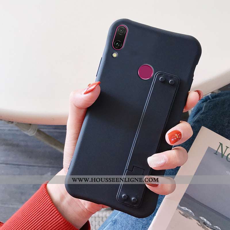 Housse Huawei Y7 2020 Tendance Silicone Téléphone Portable Protection Étui 2020 Bleu Marin Bleu Fonc