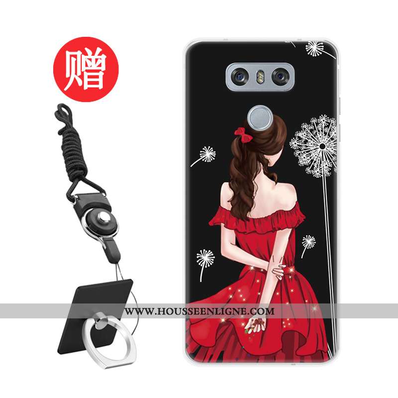 Housse Lg G6 Fluide Doux Protection Personnalisé Membrane Coque Téléphone Portable Personnalité Roug