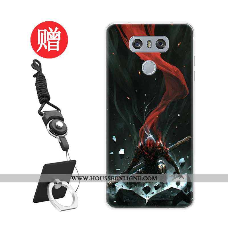 Housse Lg G6 Fluide Doux Protection Personnalisé Membrane Coque Téléphone Portable Personnalité Roug