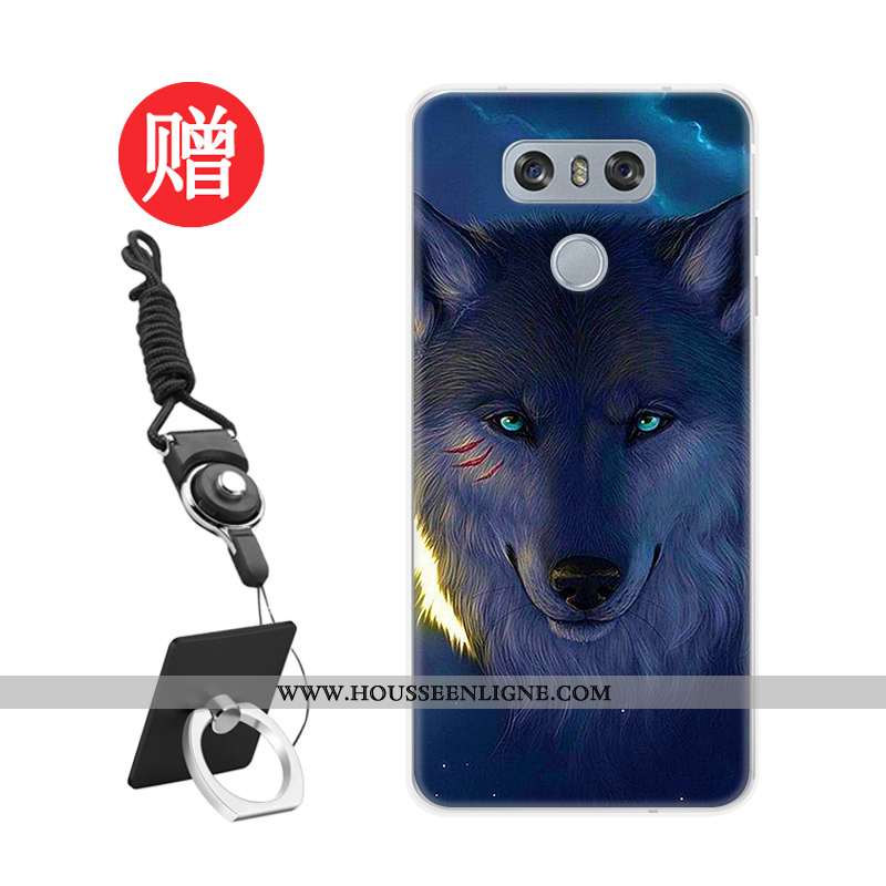 Housse Lg G6 Fluide Doux Protection Personnalisé Membrane Coque Téléphone Portable Personnalité Roug