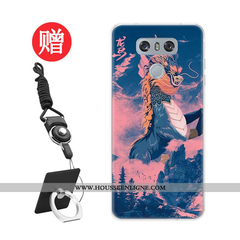 Housse Lg G6 Fluide Doux Protection Personnalisé Membrane Coque Téléphone Portable Personnalité Roug