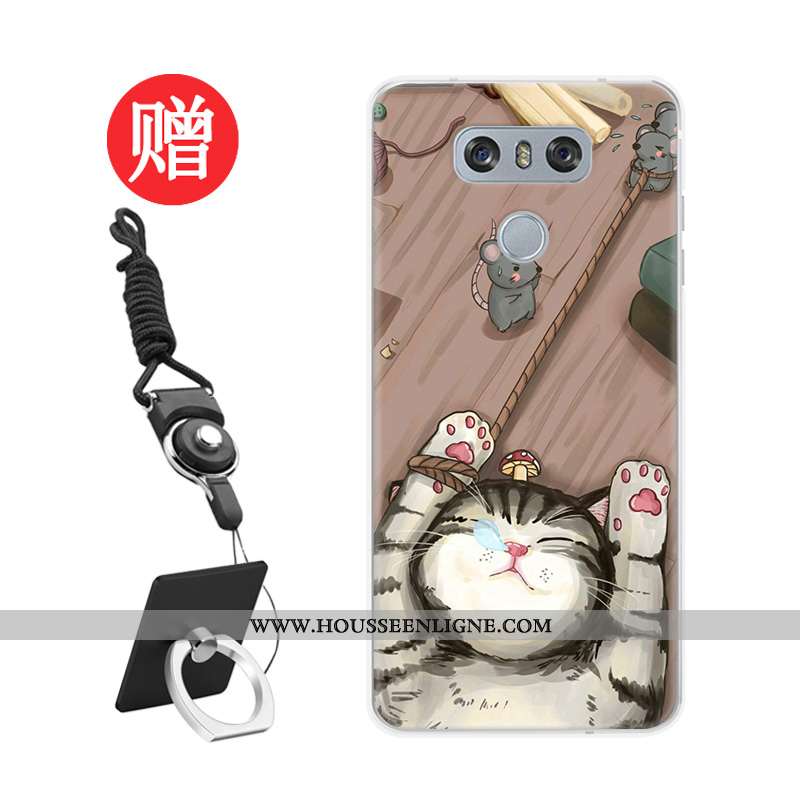 Housse Lg G6 Fluide Doux Protection Personnalisé Membrane Coque Téléphone Portable Personnalité Roug