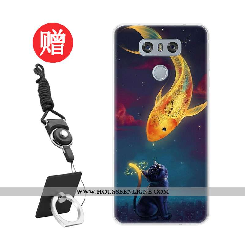 Housse Lg G6 Fluide Doux Protection Personnalisé Membrane Coque Téléphone Portable Personnalité Roug