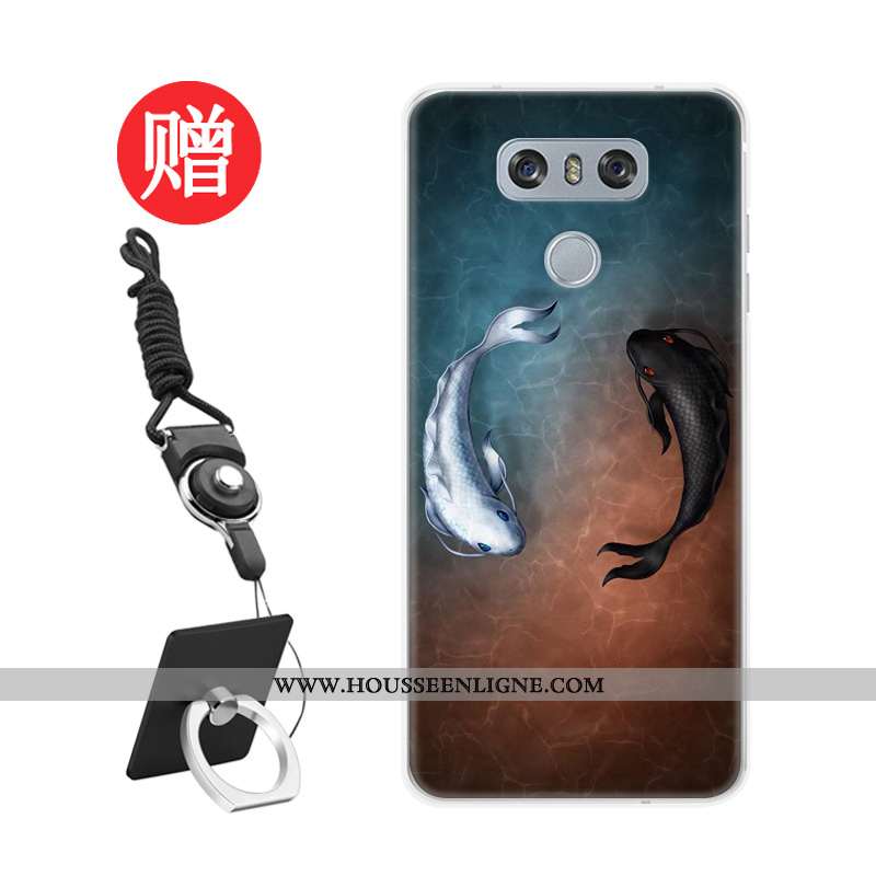 Housse Lg G6 Fluide Doux Protection Personnalisé Membrane Coque Téléphone Portable Personnalité Roug