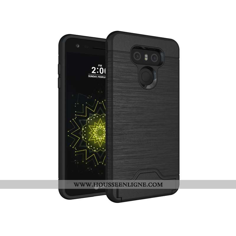 Housse Lg G6 Personnalité Créatif Coque Rose Carte Soie Téléphone Portable